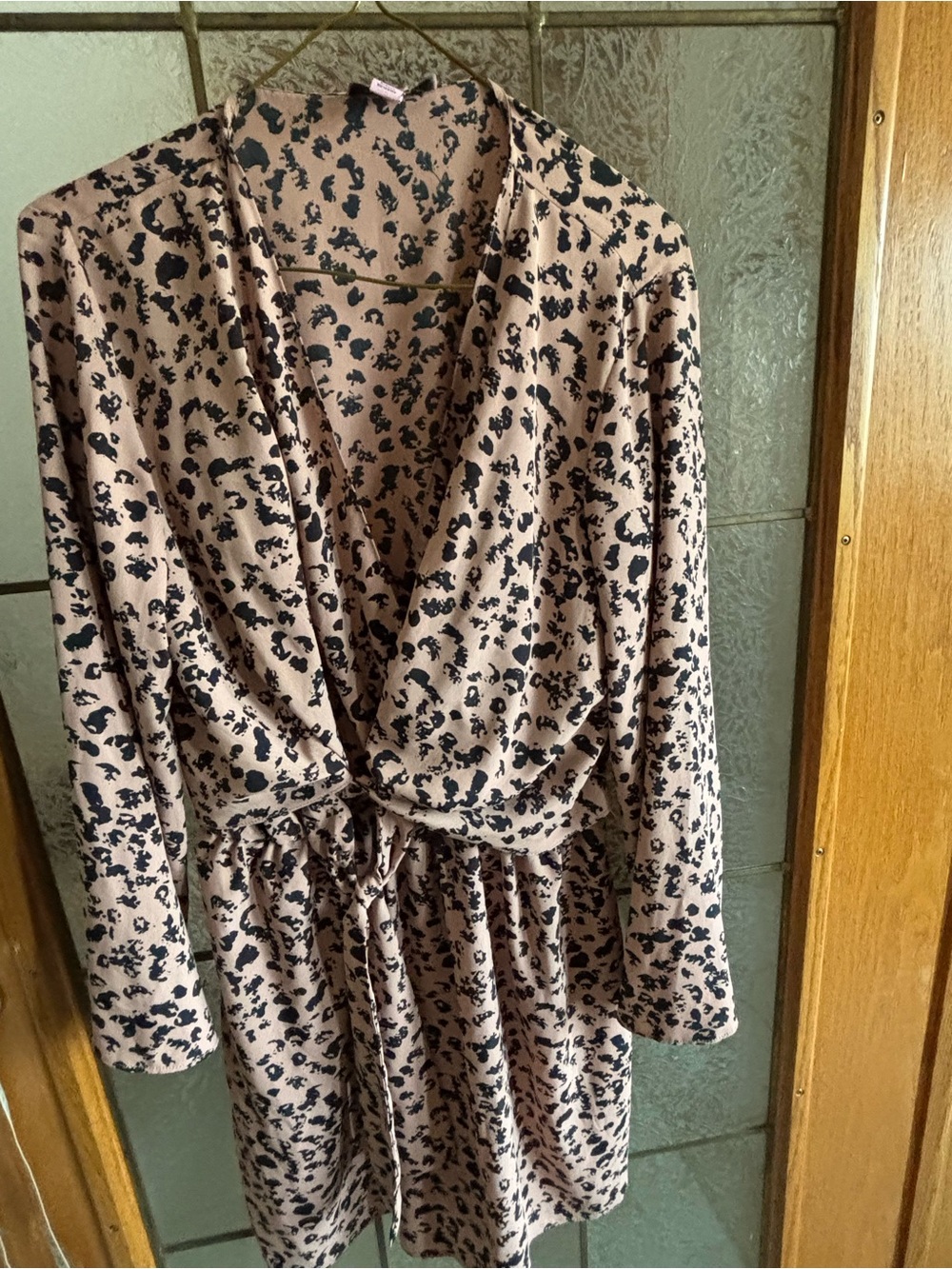 TOPSHOP LEOPARD PRINT DRESS 20” PTP